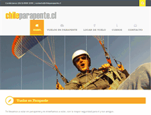 Tablet Screenshot of chileparapente.cl